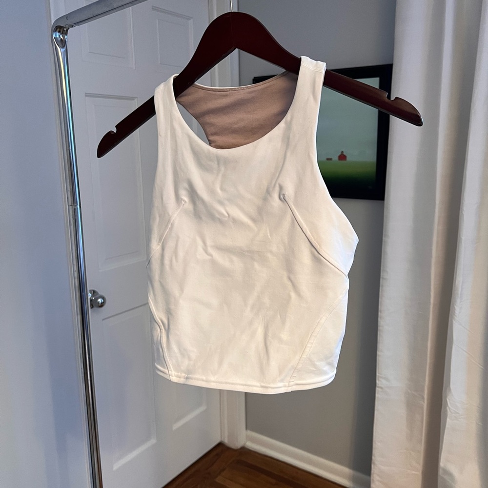 Lululemon Women's White Sleeveless Top